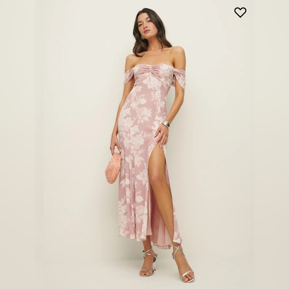 Reformation Pink Floral Maxi Dress